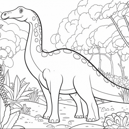 omalovánky diplodocus